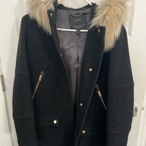 I.Crew Chateau Italian stadium cloth coat